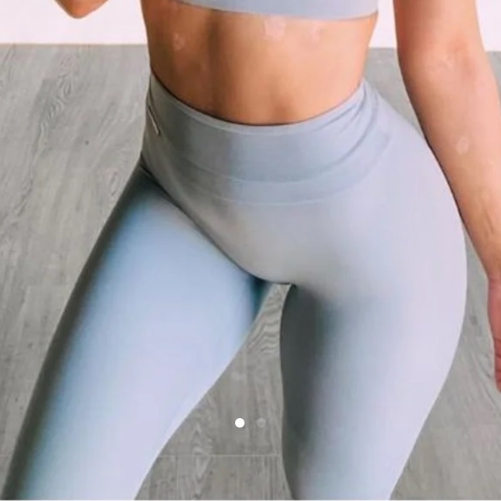 whitney simmons grey leggings xs